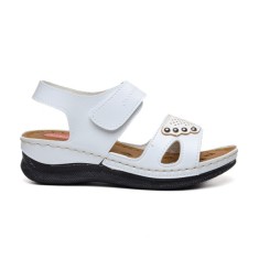 Sandale albe medicinale cu gel cod 712005 foto