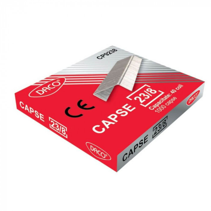 Set 1000 Capse Metalice DACO 23/8, Capse Metalice 23/8, Capse din Metal, Set de Capse 23/8, Capse de Metal la Set, Seturi de Capse Metalice 23/8, Set