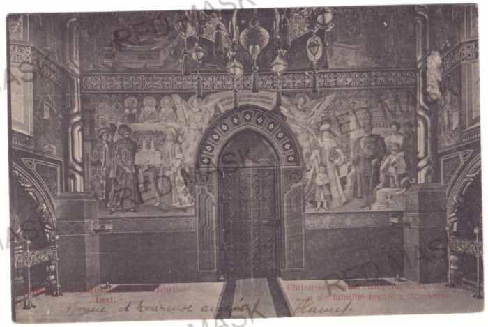 3607 - IASI, Familia Regala, Pictura Murala, Royalty - old postcard - used 1906