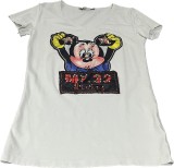 Cumpara ieftin Tricou dama, culoarea alb , model cu Mickey , marimea S