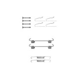 Set accesorii reparatie saboti frana mana Delphi LY1306, parte montare : Punte Spate