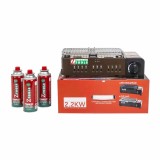 Pachet aragaz camping cu arzator mare, 2.2Kw, cu gril si tava + 3 butelii 410ml / ZTS 5615_1