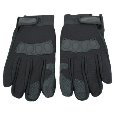 Manusi cu elemente de protectie, cu destinatie Moto, ATV, SSV, QUAD, culoare Neagra FAVLine Selection foto