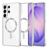 Husa MagSafe pentru Samsung Galaxy S26 Ultra S948, Techsuit, Luxury Crystal, Argintie