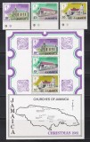 Jamaica 1981 - Crăciun - Biserici din Jamaica, Serie + Colita, MNH
