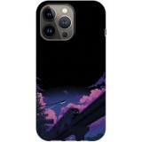 Husa compatibila cu Apple iPhone 13 Pro model Pixel train, Silicon, TPU, Viceversa, Transparent, Carcasa