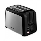 Prajitor de paine Heinner, 750 W, 7 trepte rumenire, 3 functii, 2 felii, Negru/Argintiu