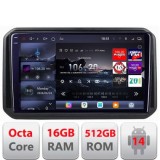 Navigatie Suzuki Ignis 2016- Edotec Kit-IGNIS16 8 core QLED 2K 16+512 360 Android Waze USB Navigatie Internet Youtube Radio CarStore Technology