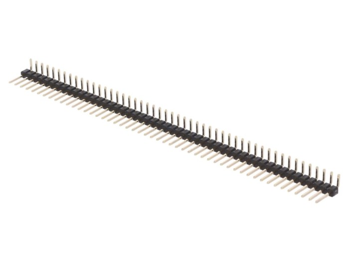 Conector şir pini 50P 90&deg; aurit