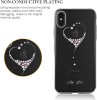 Husa iPhone X Kingxbar Cristale Argintie - Protectie Soc, Praf, Zgarieturi