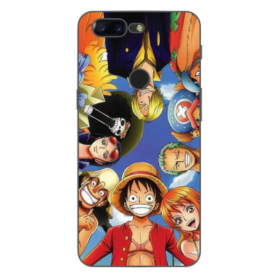 Husa compatibila cu OnePlus 5T Silicon Gel Tpu Model One Piece Crew foto