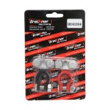 Set borne baterie auto din zinc rosu si negru Breckner Germany