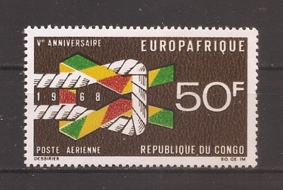 Congo 1968 - A 5-a aniversare a Europa - Africa, PA, MNH foto