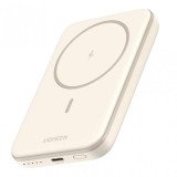 Baterie Externa Wireless UGREEN PB560, 5000mAh, 15W, PD + QI, 1 x QI - 1 x USB-C, Bej