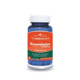 Bromelaina si Papaina 30 capsule Herbagetica