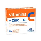 Vitamina C + Zn + D3 40 capsule masticabile Fiterman, Fiterman Pharma