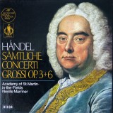 EDITIE CARTONATA 4XLP H&auml;ndel &ndash; S&auml;mtliche Concerti Grossi Op. 3+6 (EX), Clasica