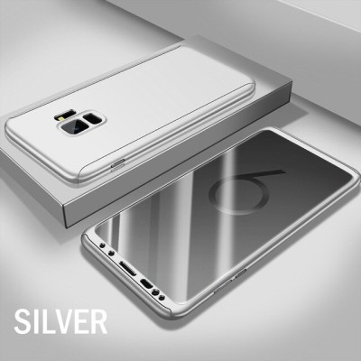 Husa Samsung Galaxy S9, FullBody Elegance Luxury Argintiu, acoperire completa 360 grade cu folie de protectie foto