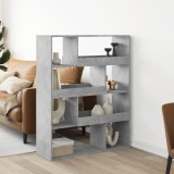 Cumpara ieftin Bibliotecă, gri beton, 100x33x125,5 cm, lemn prelucrat