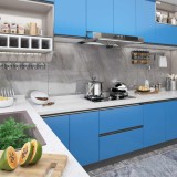 Gossi folie de mobilier autoadeziva, azuriu, 500 x 90 cm, pvc