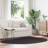 VidaXL Covor Negru 140x200 cm Antiderapant