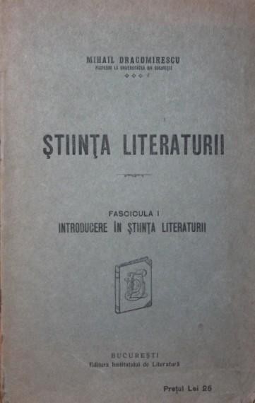 STIINTA LITERATURII