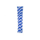 Set 12 paie de baut din hartie ecologica chevron albastru inchis