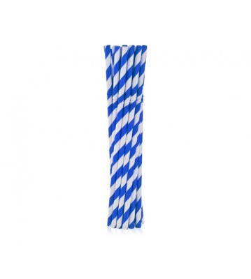 Set 12 paie de baut din hartie ecologica chevron albastru inchis foto