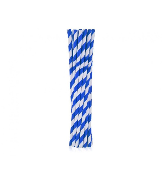 Set 12 paie de baut din hartie ecologica chevron albastru inchis