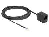 Cablu Telefon DELOCK 3m RJ11 la RJ45 28AWG Negru 88094