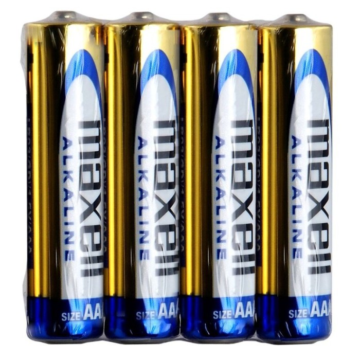 Set 4 baterii alcaline Maxell LR03 AAA R03 LIFE004