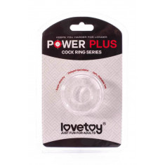 Power Plus 8 - Inel penis silicon transparent