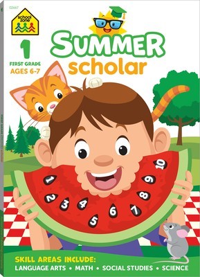 School Zone First Grade Summer Scholar Workbook foto