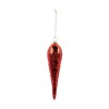 Decoratiune Craciun, tip turture, rosu, 4.7 x 4.7 x 19.5 cm, 66780020