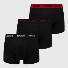 HUGO boxeri 3-pack bărbați, culoarea negru 50469766