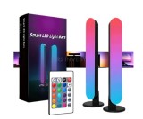 Cumpara ieftin Set 2 lampi LED tip bara, RGB, jocuri de lumini, lumina ambientala, pentru divertisment, telecomanda inclusa