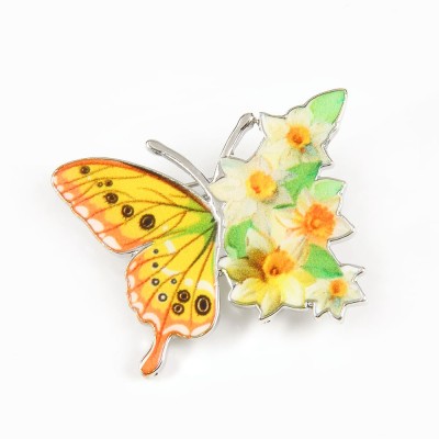 Brosa martisor fluture multicolor foto