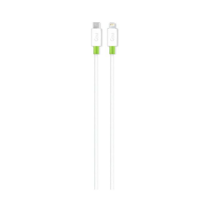 Cablu Date si Incarcare USB Type-C la Lightning Goui Classic, 1 m, Alb G-CLASSICC94_W