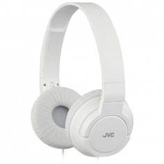 Casti audio cu banda JVC HA-S180-W tip DJ, Ultrausoare, Alb