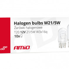 Set 10 Buc Bec Amio W21/5W T20 W3x16q 12V 02552