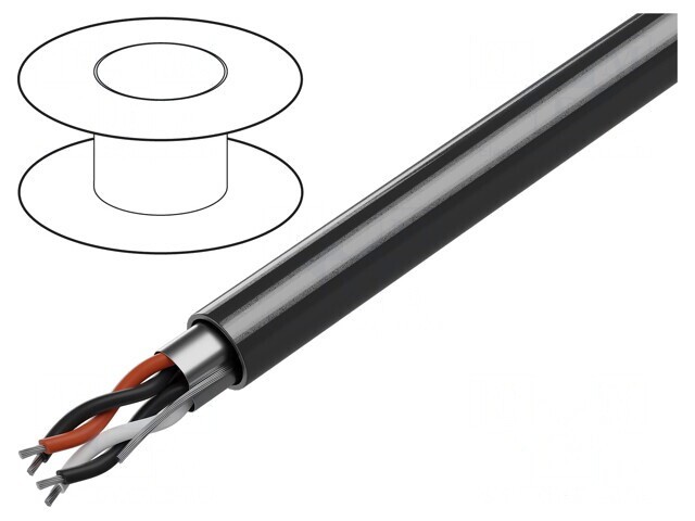 Cablu RS232 2x2x24AWG Ecranat LSZH
