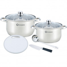 Set 7 piese, cu oale inox, Grunberg foto