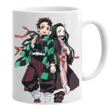 Cana alba personalizata demon slayer anime, INOVATIX&reg;. 330 ml