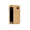 Husa MyStyle Full Cover 360&deg; AURIE (fata + spate+ folie de protectie din sticla) compatibila cu Samsung Galaxy S6 , GOLD