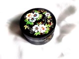 Cutie din lemn rotunda cu flori 38706