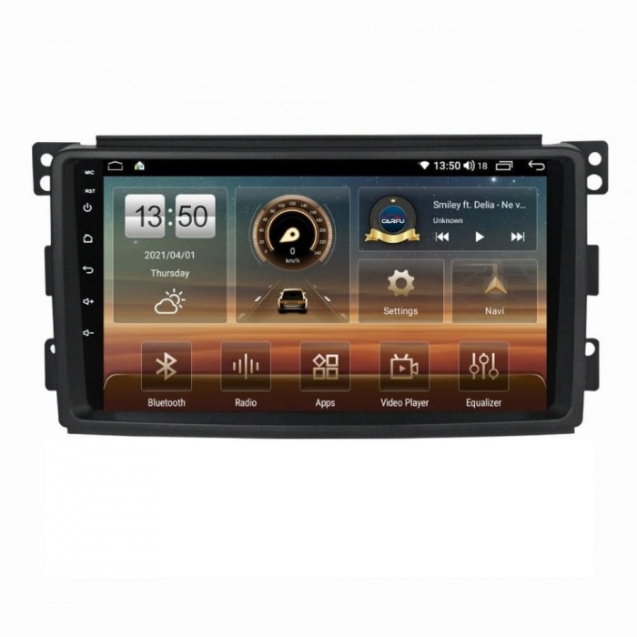 Navigatie dedicata cu Android Smart Fortwo 2007 - 2010, 4GB RAM, Radio GPS Dual