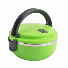 Caserola Termica Lunch Box pentru Mancare, Capacitate 700ml, Mentine Mancarea Calda, culoare verde foto