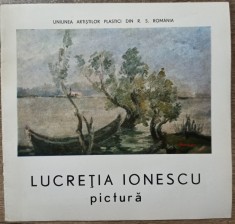 Program expozitie Lucretia Ionescu 1987 foto