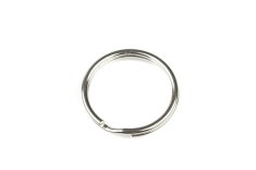 Inel metalic universal pentru chei, fara lant, diametru exterior 24 mm - Argintiu