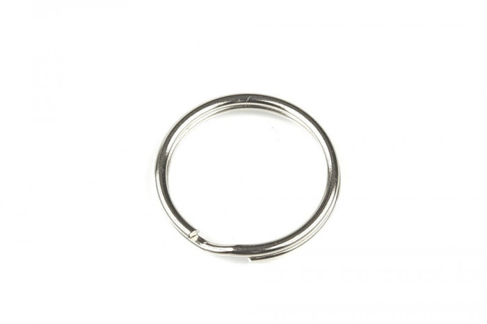 Inel metalic universal pentru chei, fara lant, diametru 24 mm - Argintiu